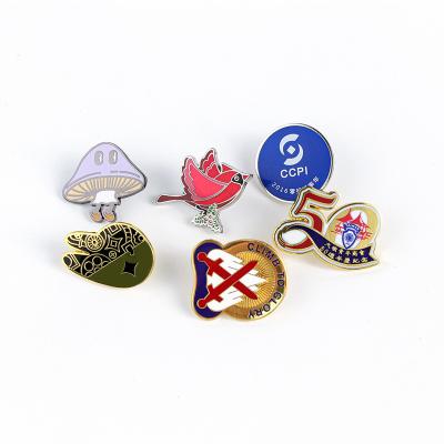 China Japan Heng Yixing produced customized metal enamel badges, metal printing badges, baking varnish, pins, souvenirs for sale