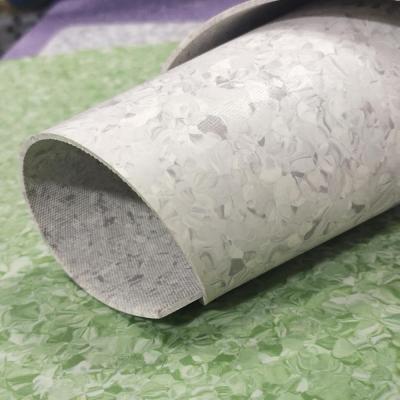 China Commercial Homogeneous Vinyl Flooring Anti Bacterial Studded Hospital Pvc Roll for sale