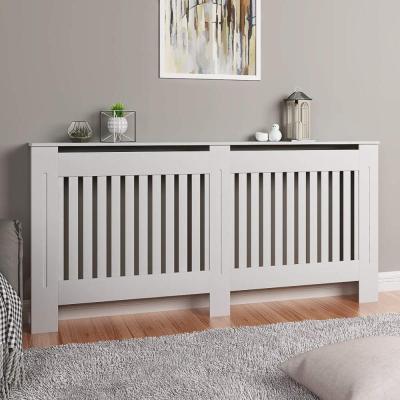 China Eco-friendly MDF Radiator Cabinet With Screen Heater Radiator Fairing Cover Radiator Cover Panels for sale