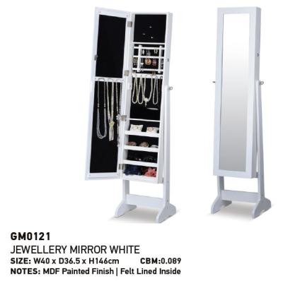 China Chile Market E1 Expandable MDF Dressing Jewelry Mirror Cabinet For Home Furniture for sale