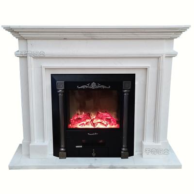 China Classic French Countryside MDF Vintage Wood Fireplace Eco - Friendly for sale