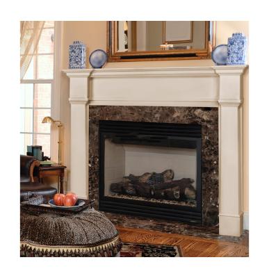 China Modern European MDF Fireplace Mantel Modern Indoor Wood Frame for sale