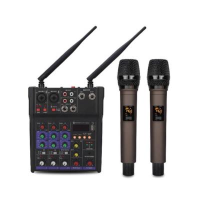 China Club Factory DJ Mixer With Blueteeth Wireless Sound Mixer Microphone Microphone Audio Karaoke 48V USB for sale