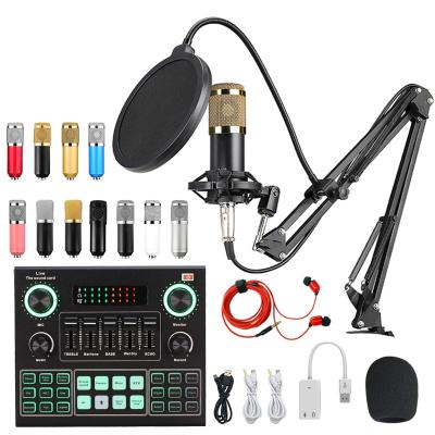 China Professional Shock Mount CE Studio V8 All-in-one Sound Card Set Condenser Microphone Bm800 Kit Sound Card MIC - Cable Shock Mount By V9BM800 for sale