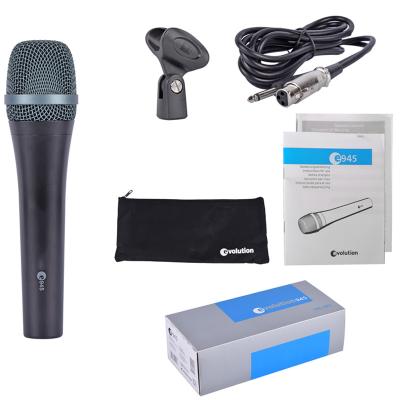 China Oldtree 945 Microphone Handheld Karaoke Recording Performer Household Professional Dynamic Cable Small Price for sale