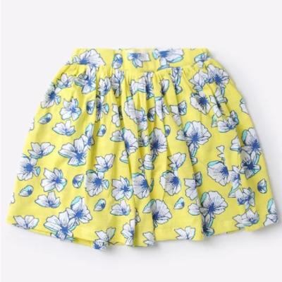 China Anti-wrinkle kids clothes fast shipping new design good quality hot popular children's floral print girls summer wholesale skirts for sale