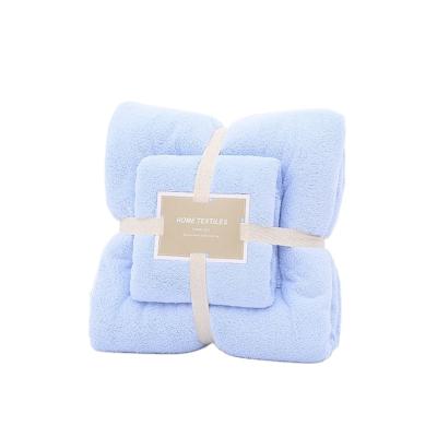 China Antimicrobial 2pcs Set New Velvet Coral Leopard Towel Set Face Towel 1pcs Bath Towel Gift Set 1pcs for sale