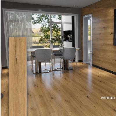 China PVC Waterproof Plank Texture Flooring Modern Wood Embossed Luxury Vinyl Tile for sale