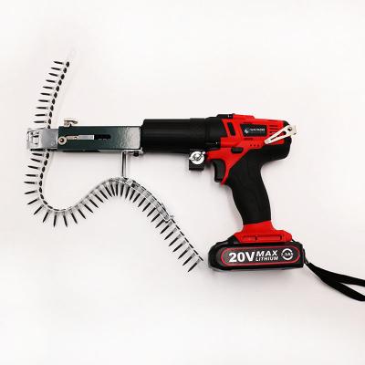 China Easy Operation Industrial Grade Li Cordless L9-55mm Battery Assembled Auto Screw Feed Drywall Screw Gun for sale