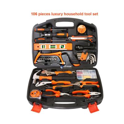 China 2021 New Product 106pcs Household Repair Tool Box Hardware Tool Kit Set For General Household Tool Kit for sale