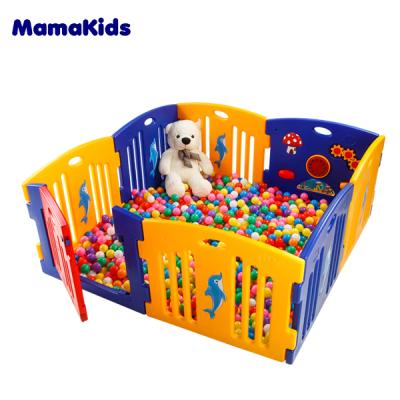 China Mamakids H0805B China Factory Large Plastic Baby Playpen Plastic Fence Kids Fence for sale