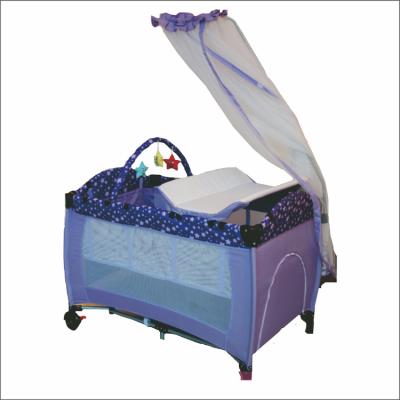 China 300D Oxford Baby Travel Cradle Europe Standard Baby Playpen With Mosquito Classic Foldable Baby Travel Cradle for sale