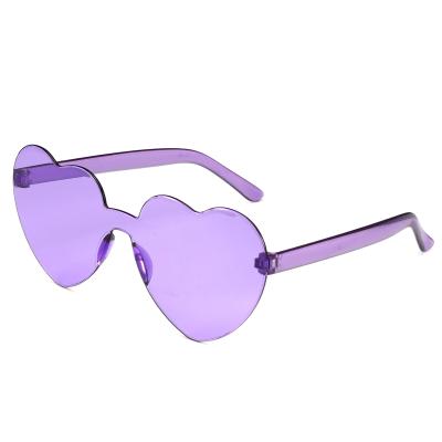 China European American Wholesale Fashion Fashion Candy Colors Love Beach Heart Shaped New Arrival Women's Sun Glasses Sunglasses for sale