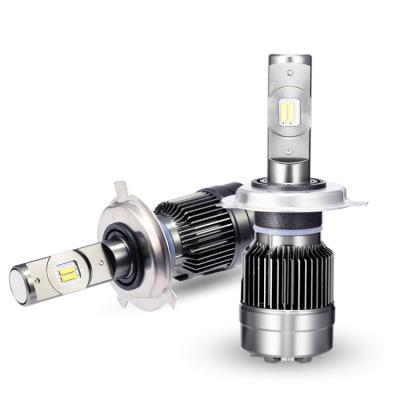 China super bright RR6 36W 3300lm aviation alloy aluminum car led headlight kit H4/H13/9004/9007 hi/lo driver-beam headlight bulb for sale