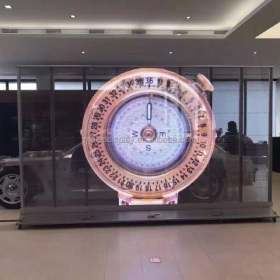 China Indoor MPLED 6500CD High Brightness Under Sun Glass Cheaper Price LED Display Transparent LED Screen for sale