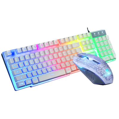 China Factory Price High Quality Wired RGB Gaming Keyboard and Mouse Set Breathable Lightweight Gaming Mouse and Keyboard for sale