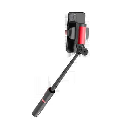 China Light Flexibility Bluetooth APP Connecting Amazon Hot Sale Anti-Shaking 1 Axis Selfie Stick Smartphone Handheld Gimbal Stabilizer for sale