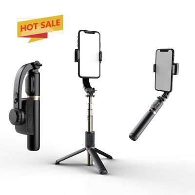 China For Cellphones and Go Pro3 Q08 Handheld Stabilizer Gimbal 1 Axis Phone Stable Selfie Tripod with Wireless Remote Gimbal Stabilizer Selfie Stick for sale