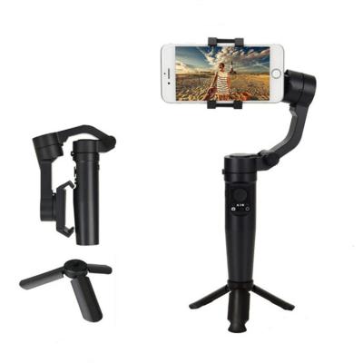 China F-3 Mini Gimbal Stabilizer Xs Foldable Triaxial Handheld Camera Stabilizer Gimbal Action Vlog Live Self Stick Tripod For Iphone for sale