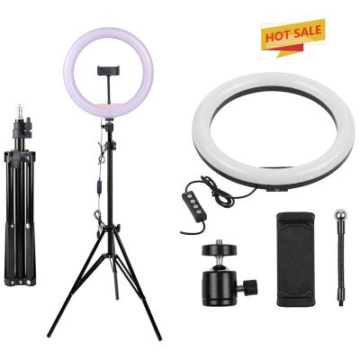 China Tiktok Ring Light With Stand M33 13 Ring Light Holder Flash Rechargeable Led Ring Light With 200cm Inch Tiktok Tripod Selfie Circle for sale