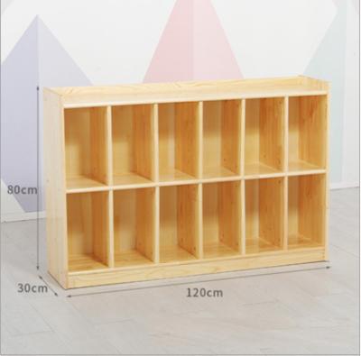 China Kindergarten Modern Cabinet Toy Cabinet Infant Child Solid Wood Solid Wood Cabinet for sale