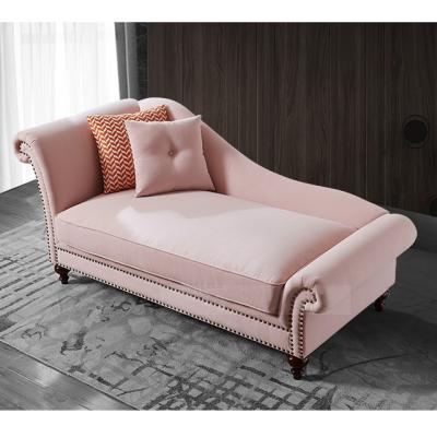 China New Classic American Sofa Bed Sofa Fabric Bedroom Single Sofa Princess Lounge Chair Modular Bedroom End for sale