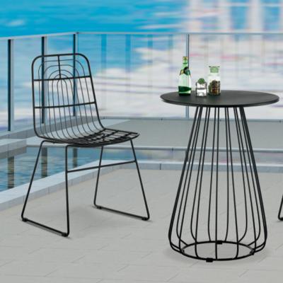 China Foldable Nordic Style Comfortable Metal Design Chairs Good Quality Outdoor Modern Design Chairs Dining for sale