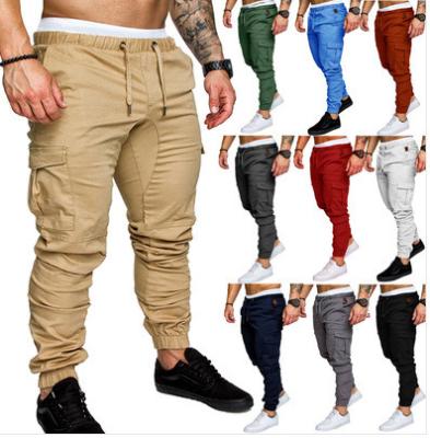 China Hot sale Anti-wrinkle 6 color men's cargo clothing multi-pocket men's woven fabric soft gaiters for sale