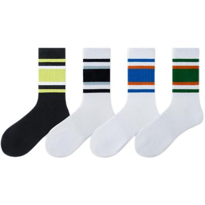 China Breathable custom socks with packing 6 pack men's mid-tube cotton stockings boys spring women summer slouch socks for men pilates socks for sale