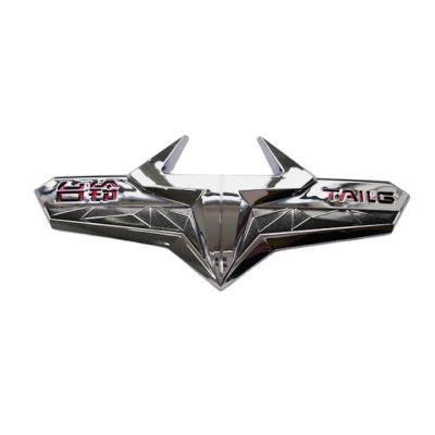 China Silver Chrome Logo Car Badge Luxury Hot Sales Customized Metal Car Badge Emblems for sale