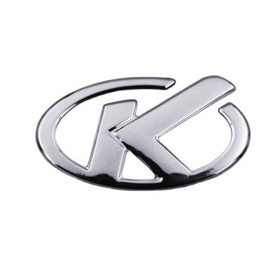 China Simple Color Without Pattern Factory Direct Sale 3d ABS Silver Chrome Car Emblem Stickers Waterproof Letters Logo Car Badge Sticker for sale