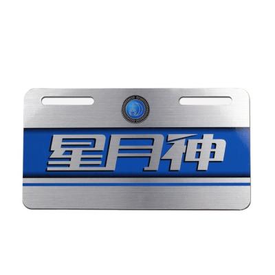 China European sports 2022 design gray card plate fashion brand new custom style for car grill badge stickers for sale