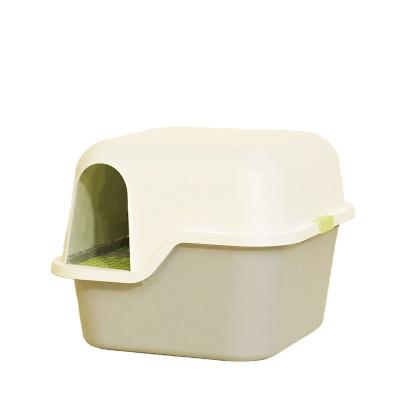 China Sustainable Products Plastic Cat Toliet Cat Litter Box Large Candy Pakeway Kingbox Space Cat Toilet for sale