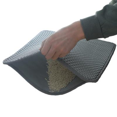 China PAKEWAY Viable Eco-Friendly Cat Litter Mat, EVA Cat Litter Pad Double Layer - Large for sale