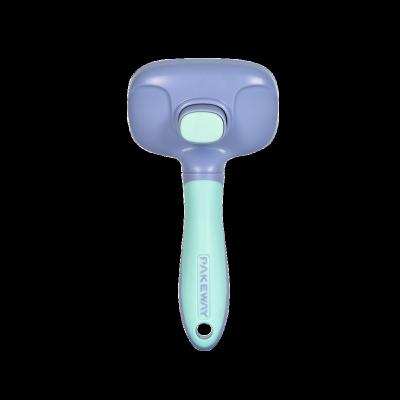 China Pakeway Viable Manual Pet Comb Self-Cleaning Beauty Bone Cat Comb for sale