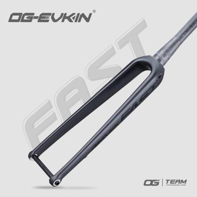 China Road Bikes OG-EVKIN FK-008 Carbon Disc Gravel Fork 700*35C 12x100 Cyclocross Thru-Axle / Gravel Road Bike Frame Hidden Cable Flat Mount for sale