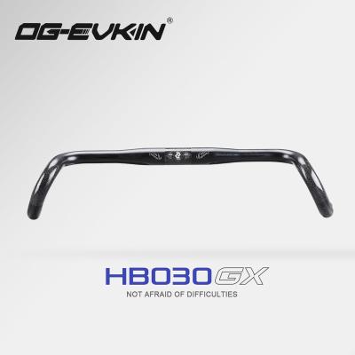 China OG-EVKIN HB-030 Mountain Bikes Carbon Gravel Handlebar 30° Cross Rocket Bar DI2 Cycle Road Bike Handlebars 400/420/440mm Bicycle Racing Part for sale