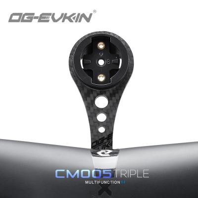 China OG-EVKIN CM-005 Carbon Computer Mount 3k For Garmi/Bryton/Wahoo/Camera/Light Bicycle Accessories Bike Handlebar Mount Holder CM-005 for sale