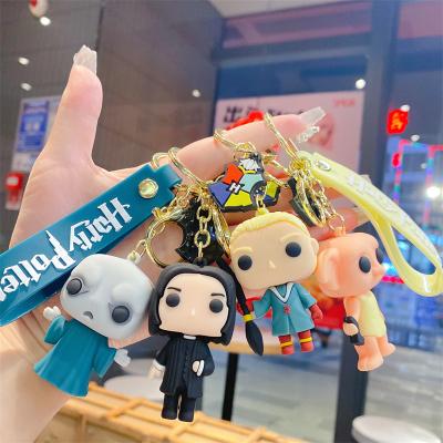 China 2023 Cartoon Character Creative Cute Car Key Chain Harry Key Chain Promotion Gift PVC Doll Key Chain for sale