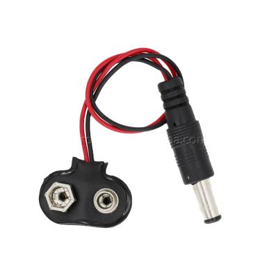 China Electronic Products DC 9V Battery Button Power Cable Battery Loop Breaks Power Cable Connector DC5.5*2.1 for sale