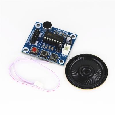 China electronic products recording module voice module ISD1820 the voice board telediphone module panel with microphones+speaker for sale