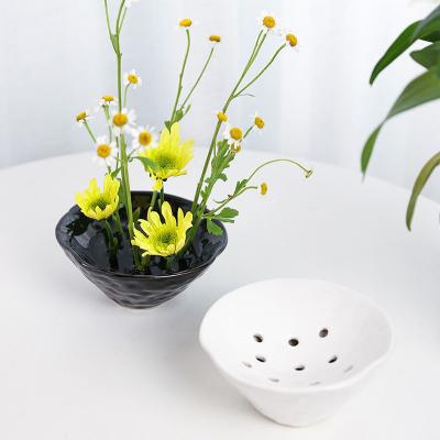 China Chinese Style Ceramic Flower Arranging Bowls Utensils Flower Arranging Bases Tools Fixed Artifacts Potsliving Room Decorations for sale