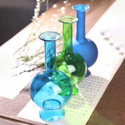 China European Modern Colorful Home Decor Fashion New Product Chinese Style Hot Selling Glass Vase for sale