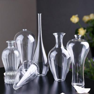 China Nordic Chinese style glass vase for flowers wedding small flower vases for home decoration glass gift for sale