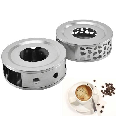 China Sustainable Fast Delivery Stainless Steel Tripod Teapot Warmer with Tea Light Candle (Not Include) for sale