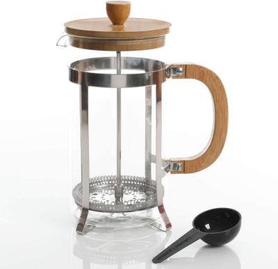 China Wholesale Viable Tea Kettle 1000ml French Press Coffee Maker Bamboo Glass 34oz for sale