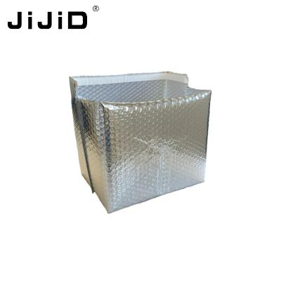 China Waterproof Smell Proof JiJiD Aluminum Foil Thermal Insulated Bubble Bags for sale