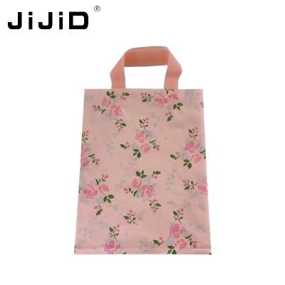 China JiJiD ANTISTATIC Plastic Shopping Bag With Handle , Grocery Plastic Shopping Carry Bag With Own Logo for sale