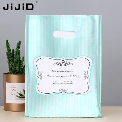 China JiJiD ANTI-STATIC Plastic Plastic Shopping Bag Carry Bag Die Cut Handle for sale