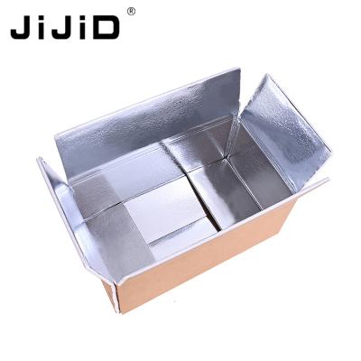 China JiJiD Recyclable Custom Printing Shockproof Frozen Food Packaqing Boxes Foil Lined Thermal Insulated Shipping Box For Guangdong Beer Accept for sale